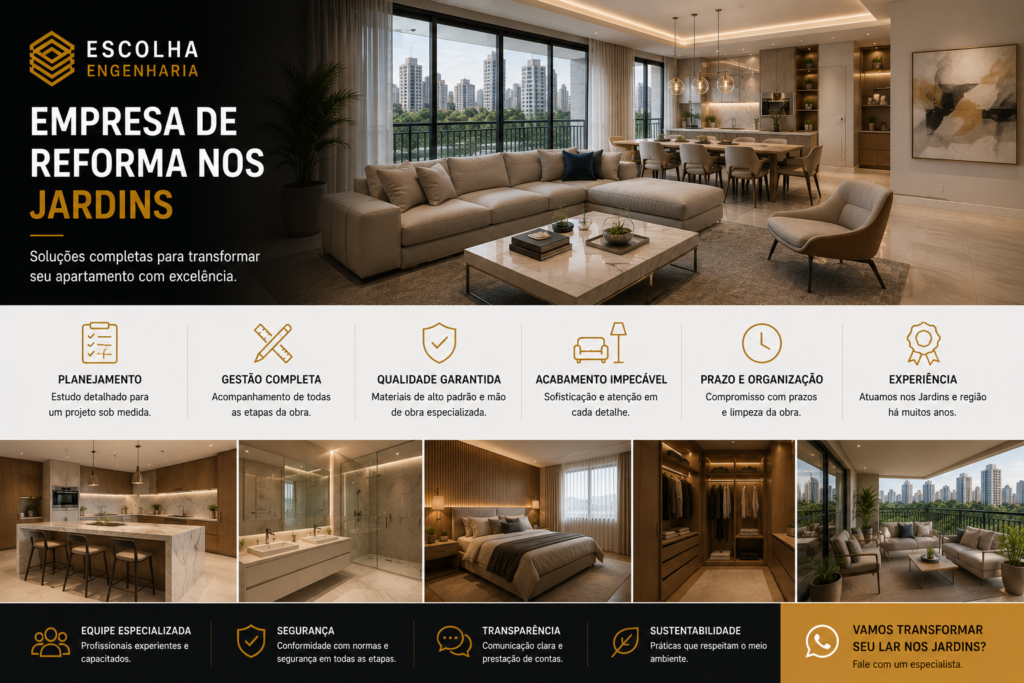 Empresa de reforma Jardins