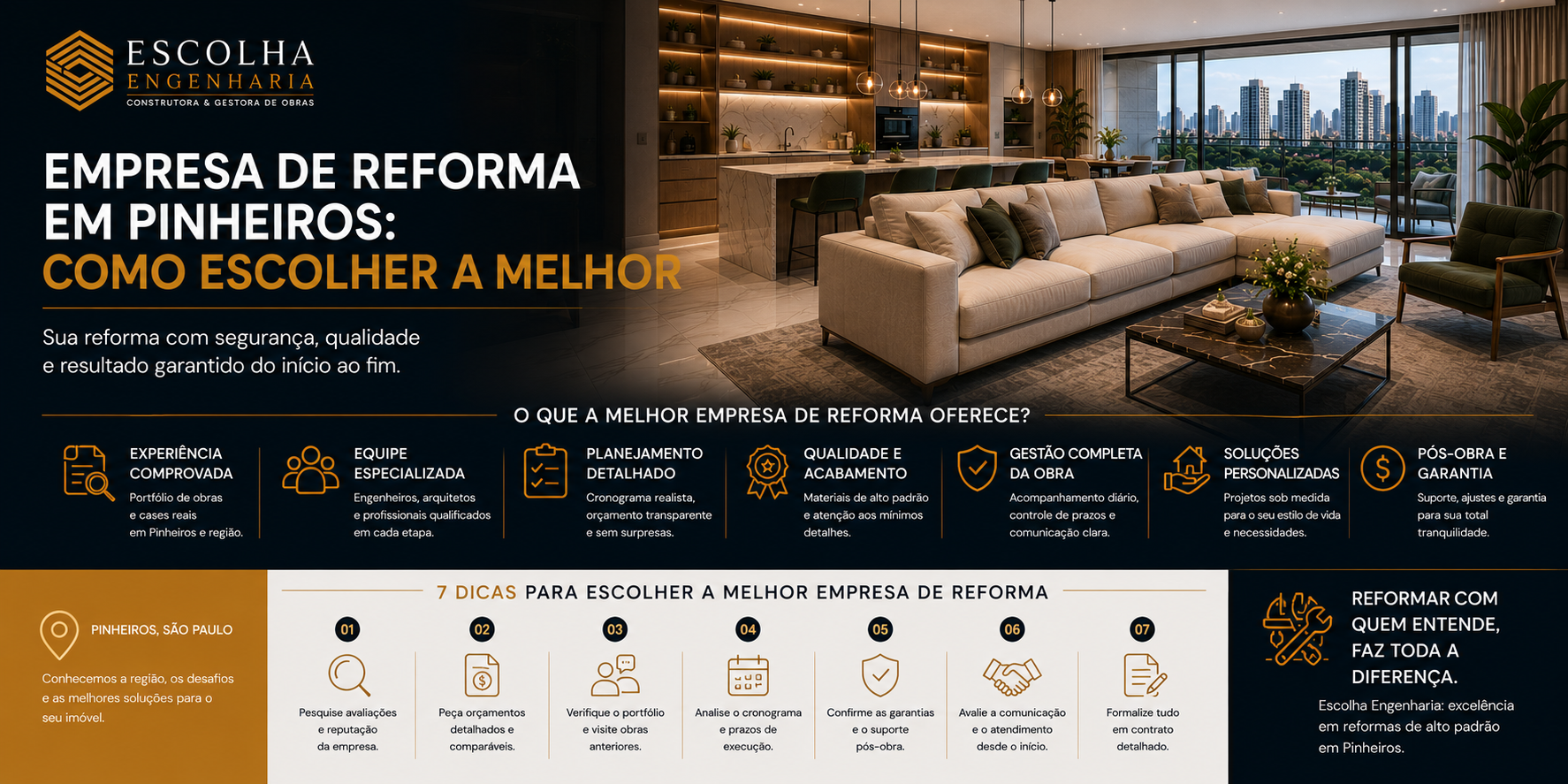 Empresa de reforma em Pinheiros