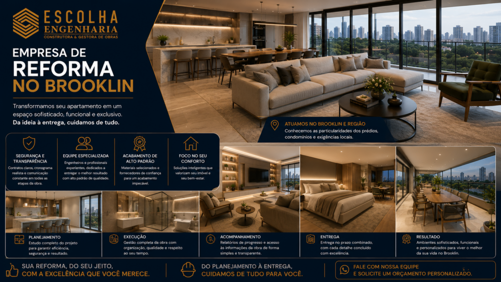 Empresa de reforma no Brooklin