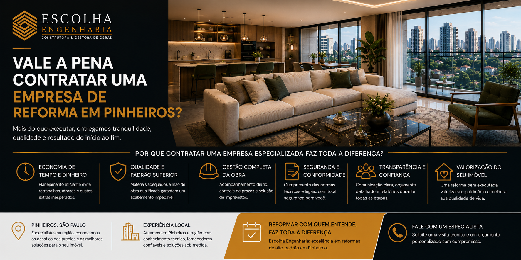 Vale a pena contratar uma empresa de reforma em Pinheiros?