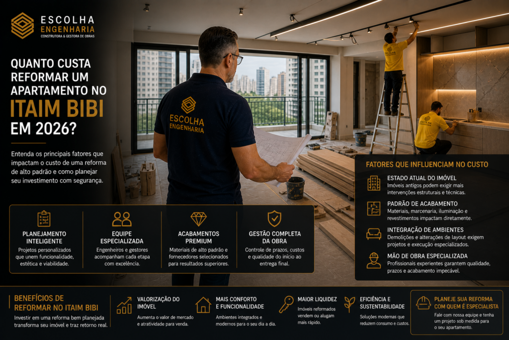 custo reforma Itaim Bibi