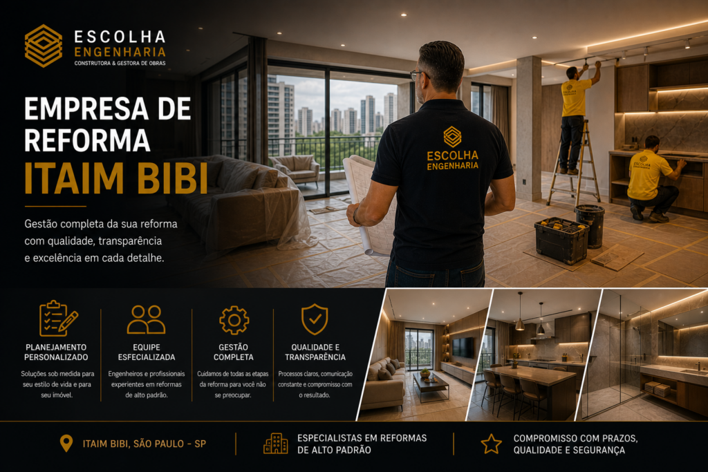 empresa de reforma Itaim Bibi