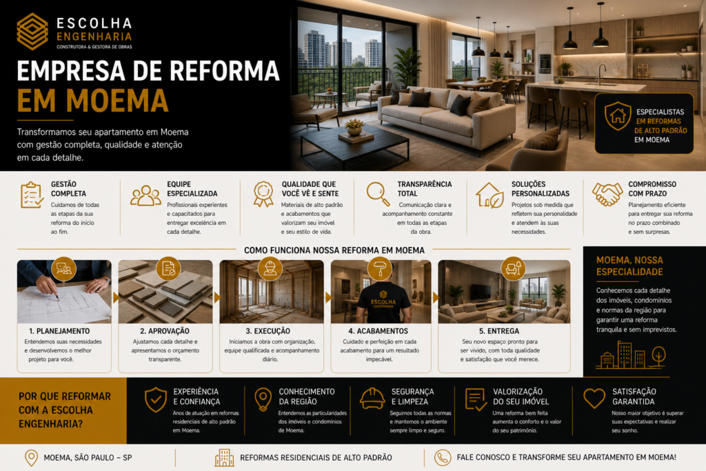 empresa de reforma Moema