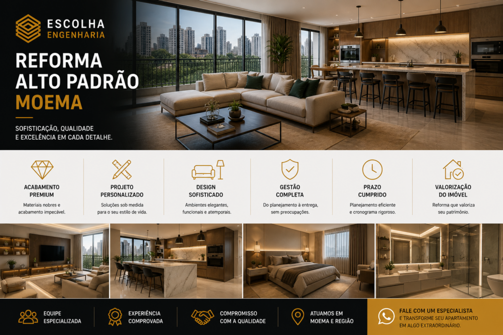 reforma alto padrão Moema