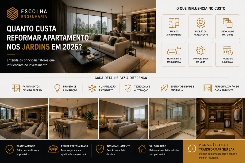 reformar apartamento Jardins