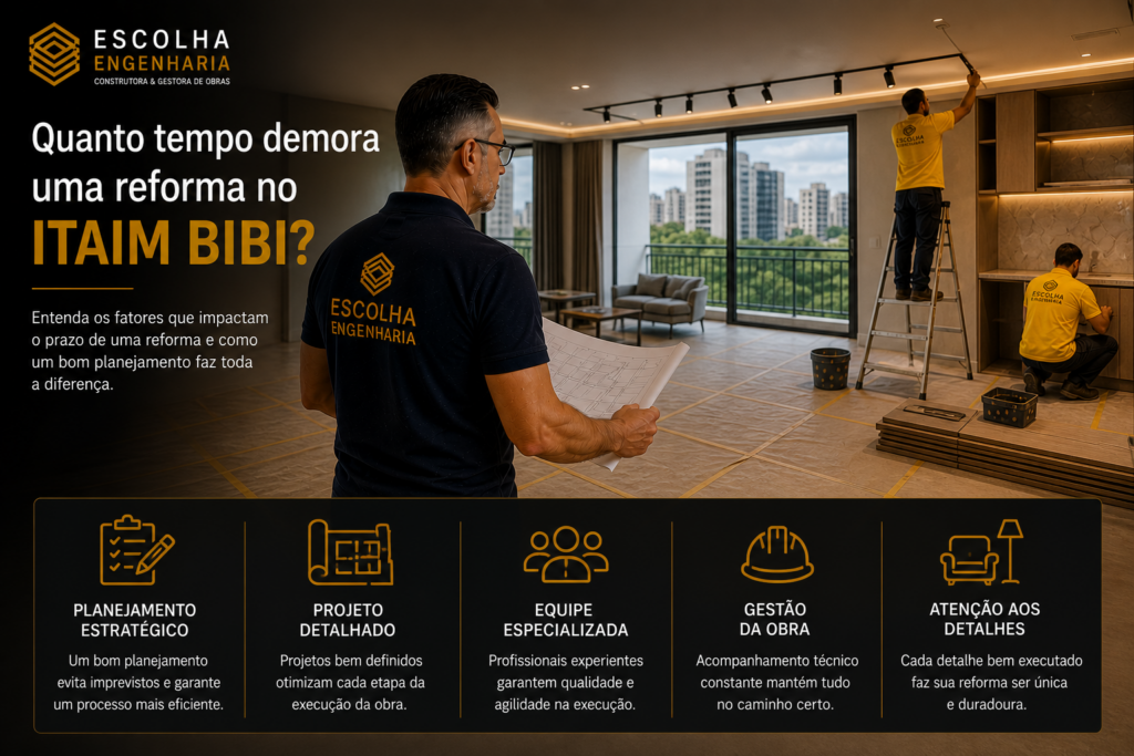 tempo reforma Itaim Bibi