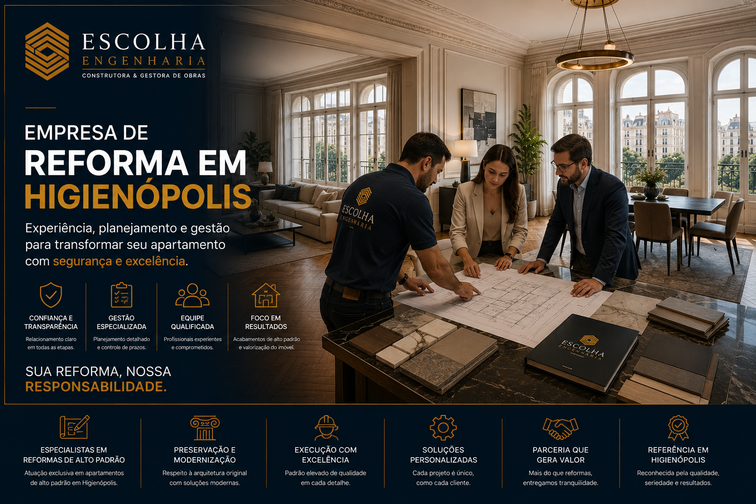 Empresa de reforma em Higienópolis