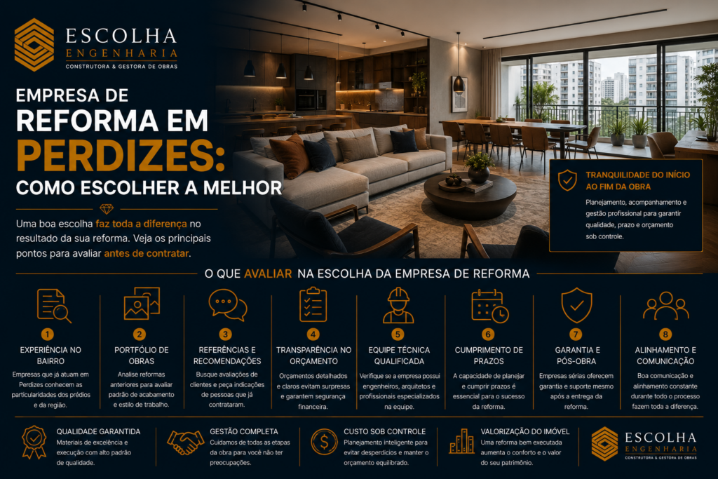 Empresa de reforma em Perdizes como escolher a melhor