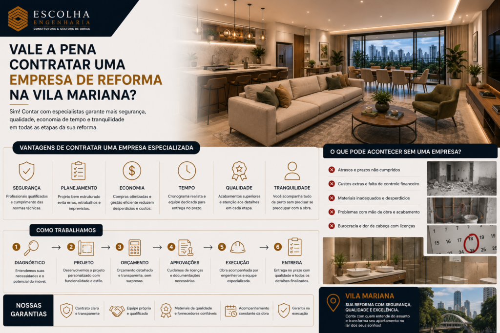 Vale a pena contratar uma empresa de reforma na Vila Mariana